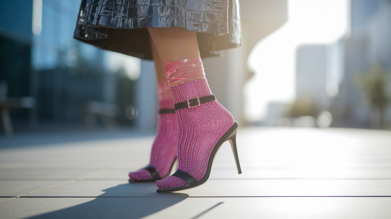 Strumpor i öppna skor: Från vardaglig basvara till het trendaccessoar